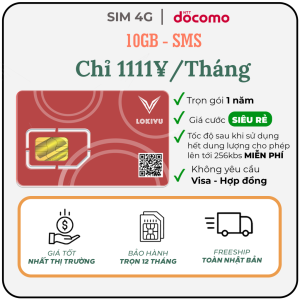 Gói cước sim data docomo